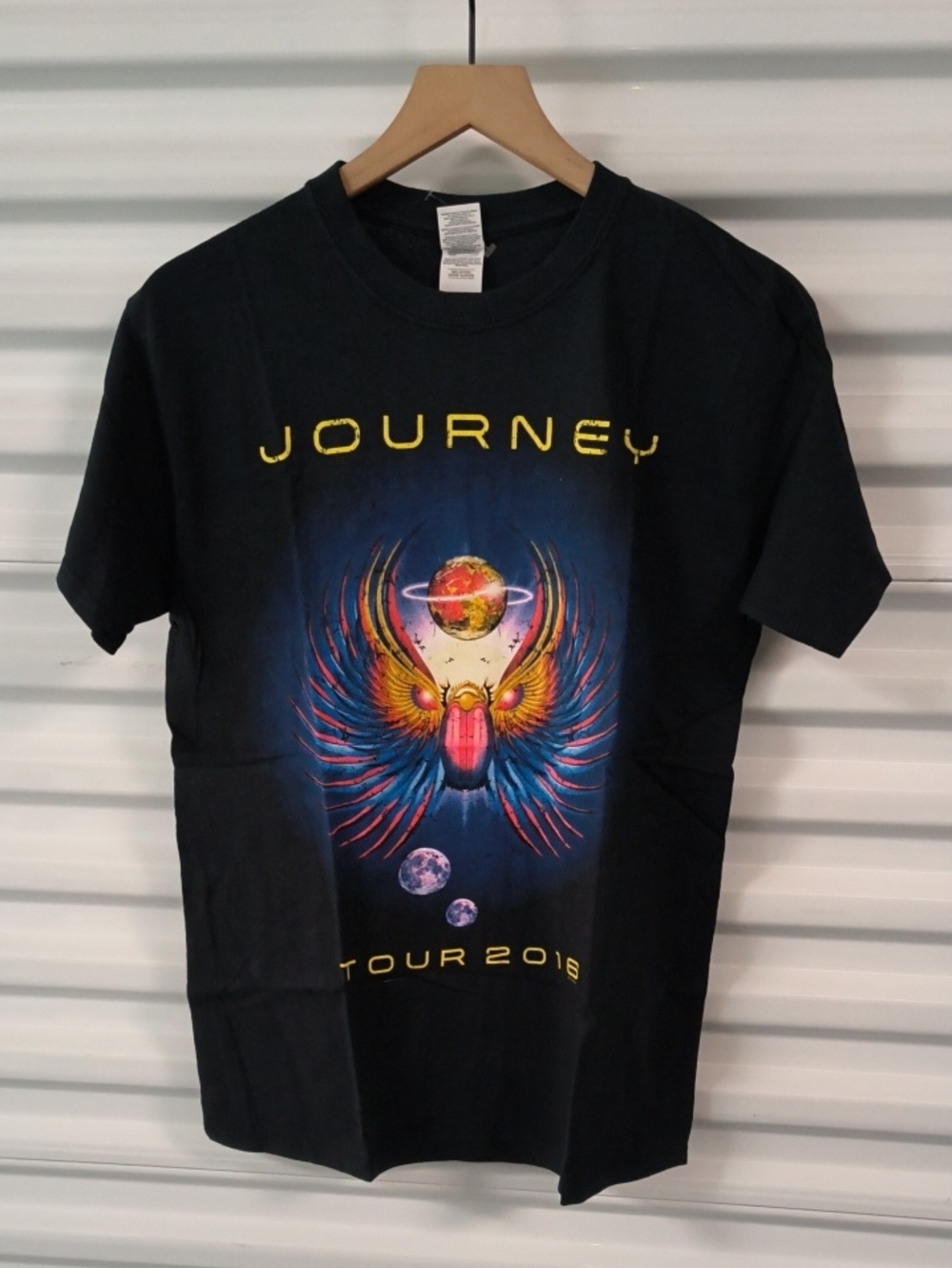 Journey 2016 Tour Double Sided Rock Band Crewneck Short Sleeve T-shirt M